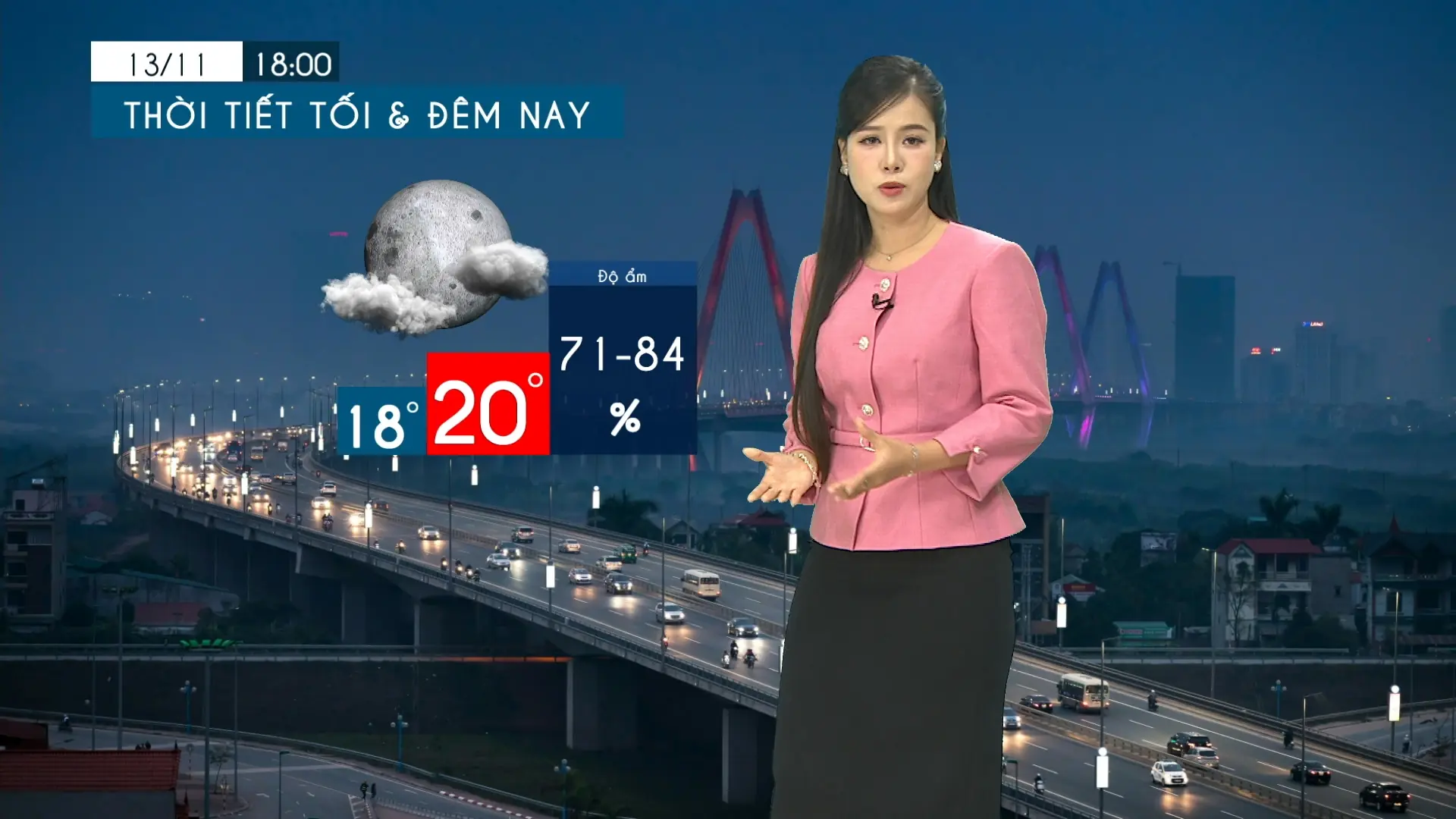 Dự báo thời tiết tối | 13/11/2025